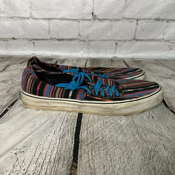 Vans Men’s or Women’s Colorful Striped Sneakers, Size 8, Pre-owned - Picture 4 of 8